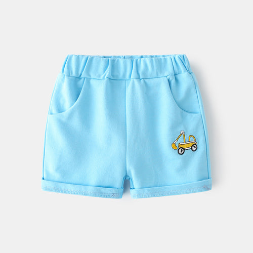 Cartoon Print Sport Shorts for Kids