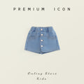 Washed Denim Skort for Girls