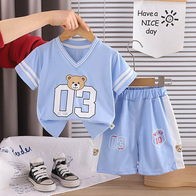 Sport Short Sleeve Two-Piece Set