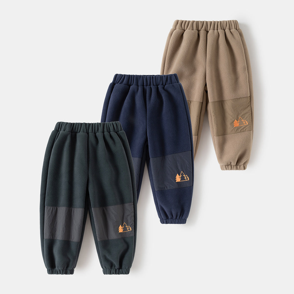 Thermal Fleece Drawstring Trousers for Boys