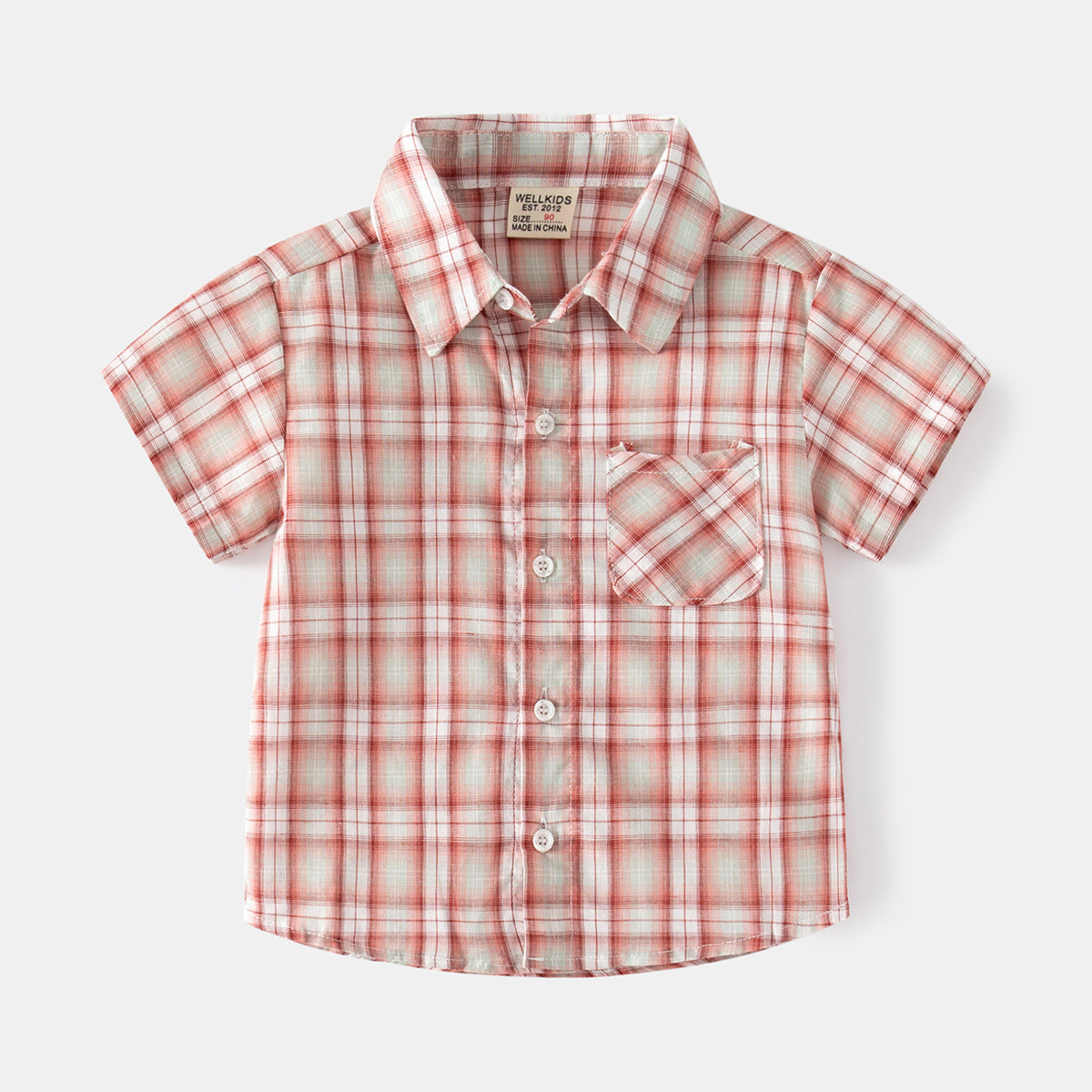 Plaid Button-Down Shirt for Boys