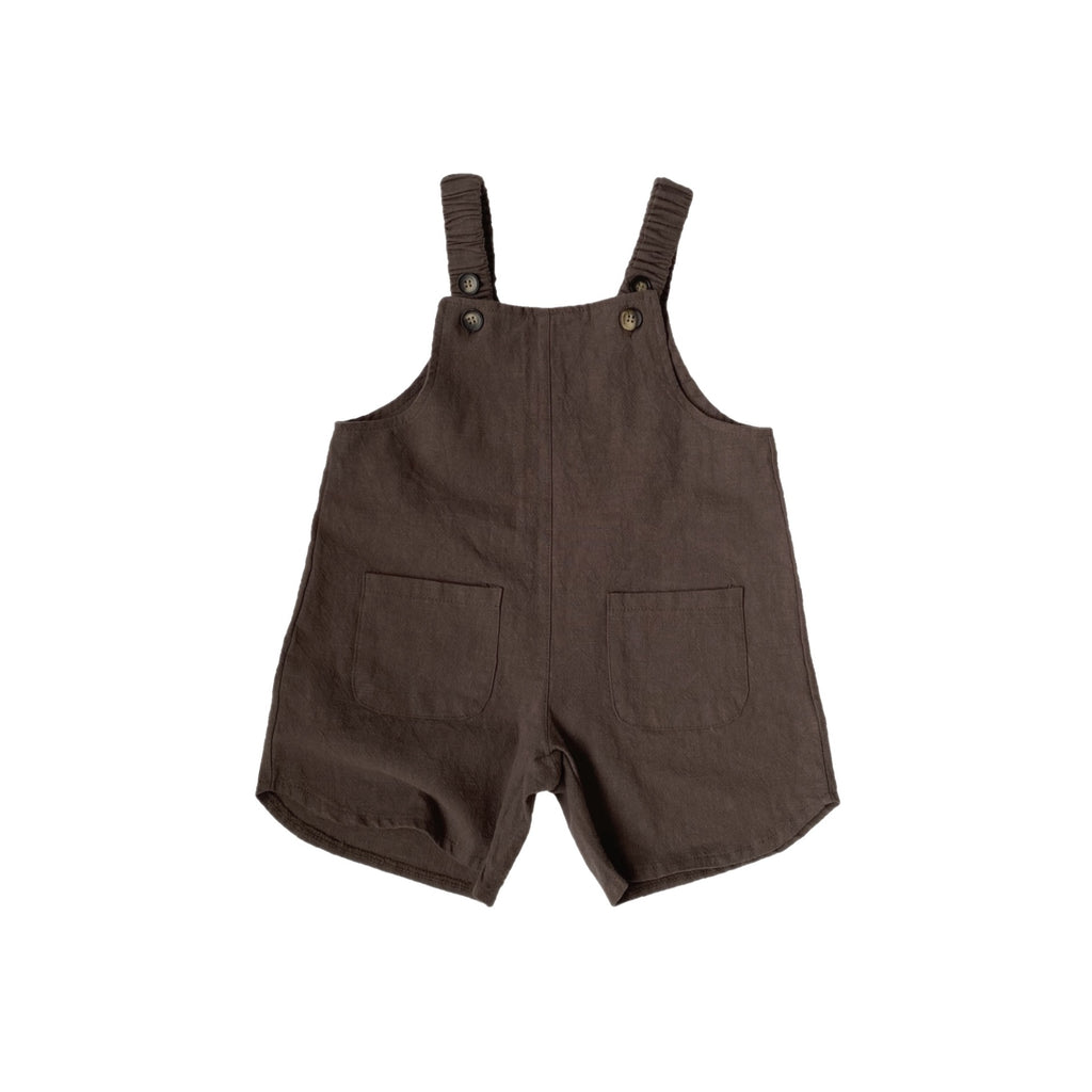 Cotton Linen Suspender Pants