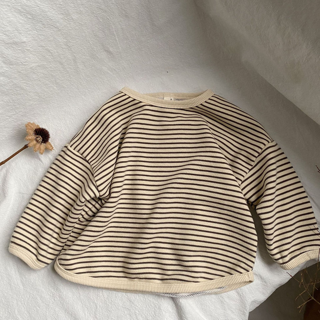 Striped Edge Pullover Hoodie