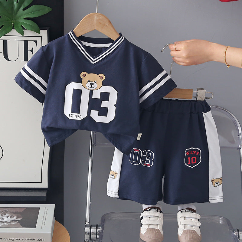 Sport Short Sleeve Two-Piece Set