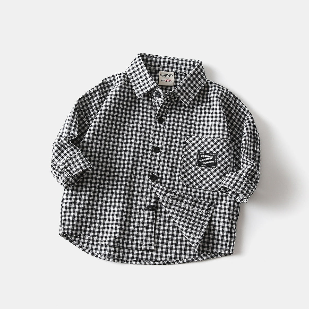 Plaid Long Sleeve Shirt for Baby Boys