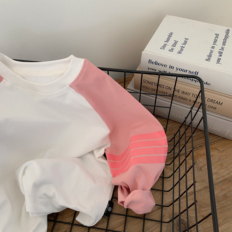 Four-Stripe Long Sleeve Base Tee