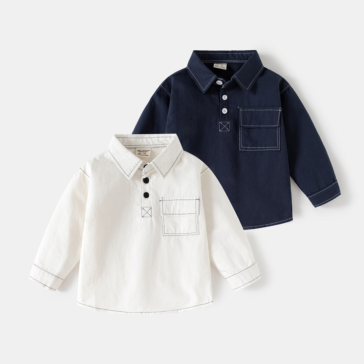 Loose-Fit Casual Long Sleeve Top for Kids