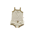 Striped Stretch Cotton Vest & Shorts Set