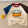 Playful Food Print Tee for Kids