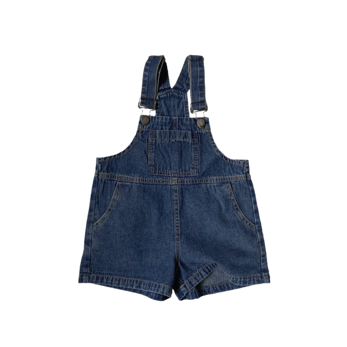 Denim Camisole Overalls Shorts