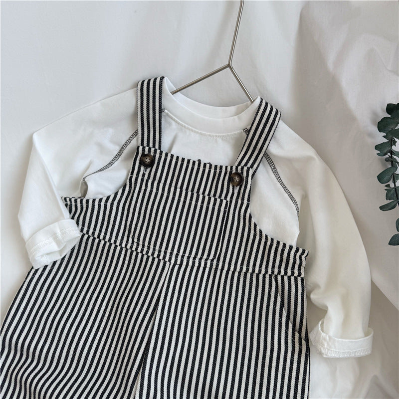 Striped Overalls for Kids