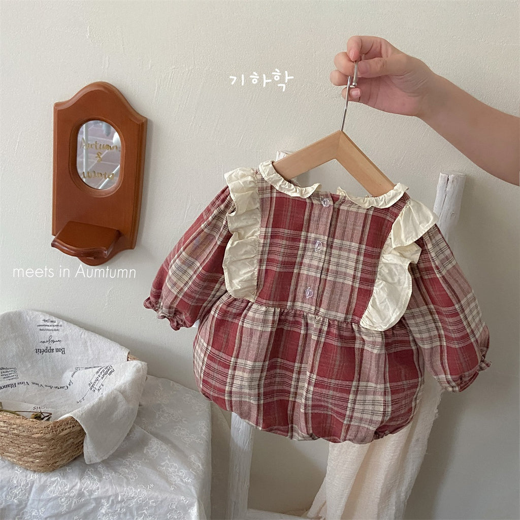 Long Sleeve Onesie Crawling Suit for Baby Girls