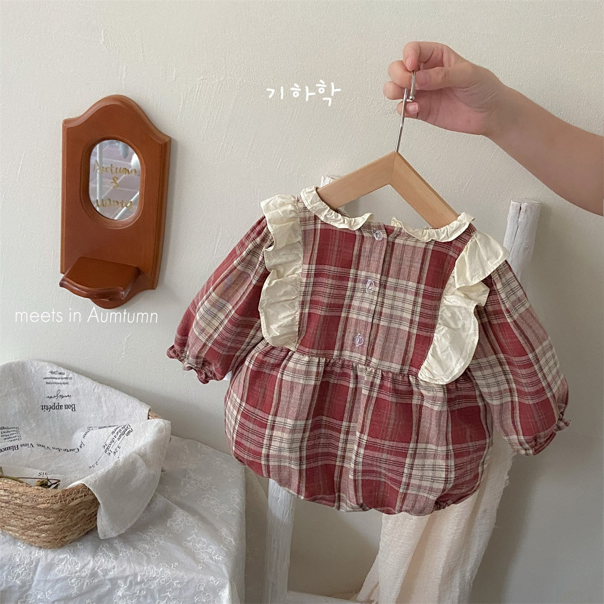 Long Sleeve Onesie Crawling Suit for Baby Girls
