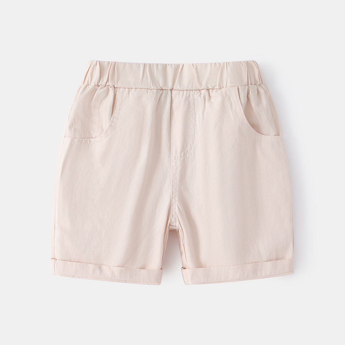 Mid-Waist Cotton Summer Shorts for Boys