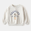 Loose Round Neck Pullover Hoodie
