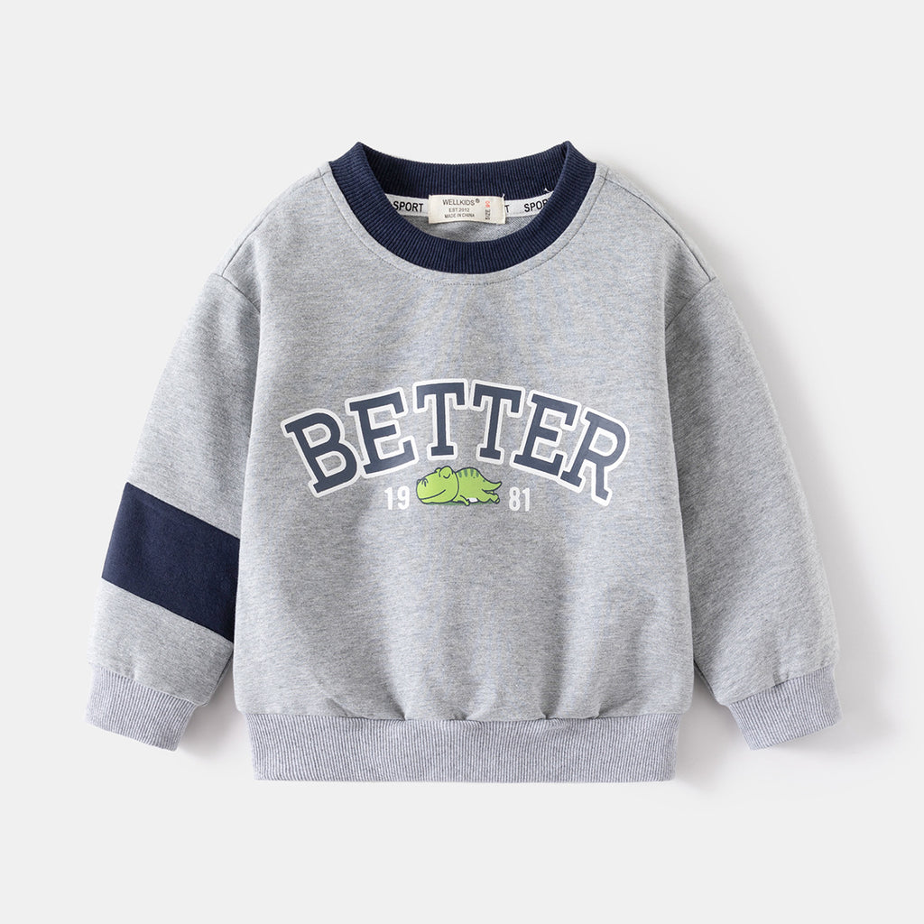 Patchwork Detail Casual Sweatshirt