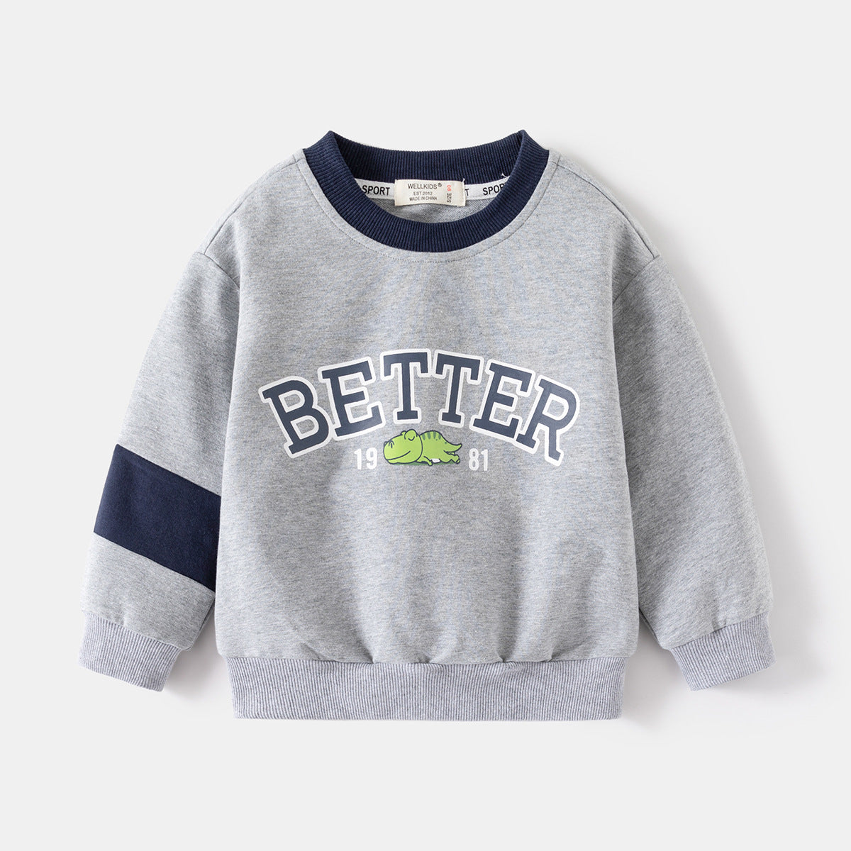 Patchwork Detail Casual Sweatshirt
