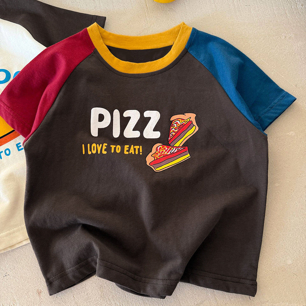 Playful Food Print Tee for Kids