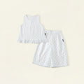 Floral Two-Piece Wide-Leg Set for Girls