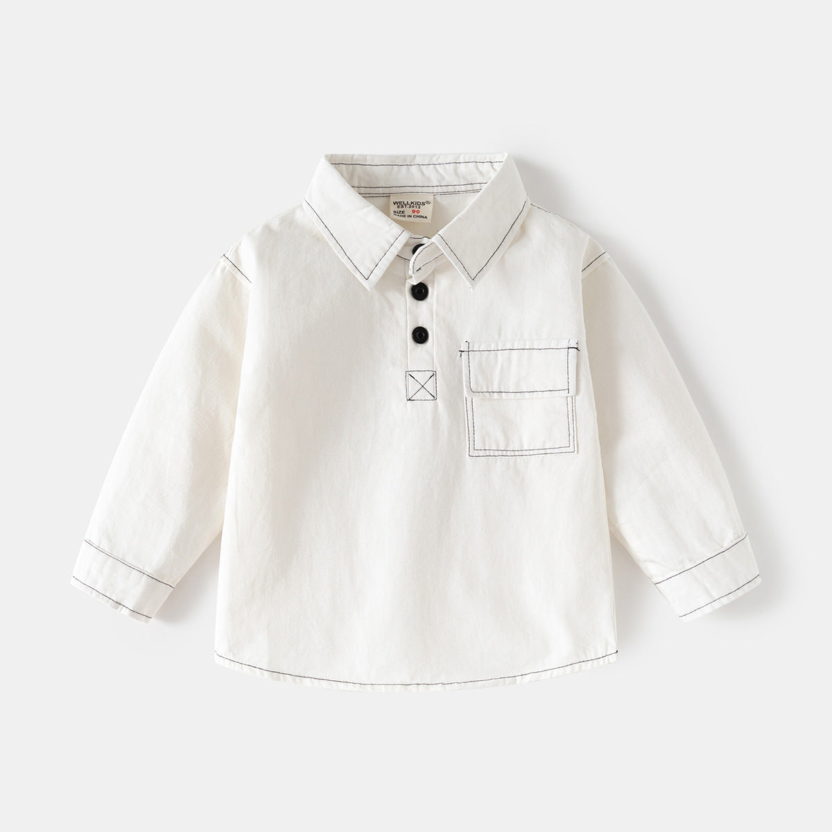 Loose-Fit Casual Long Sleeve Top for Kids