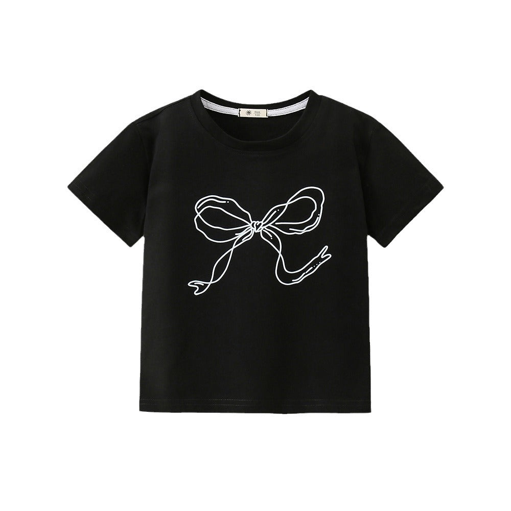 Bow Print Tee for Kids