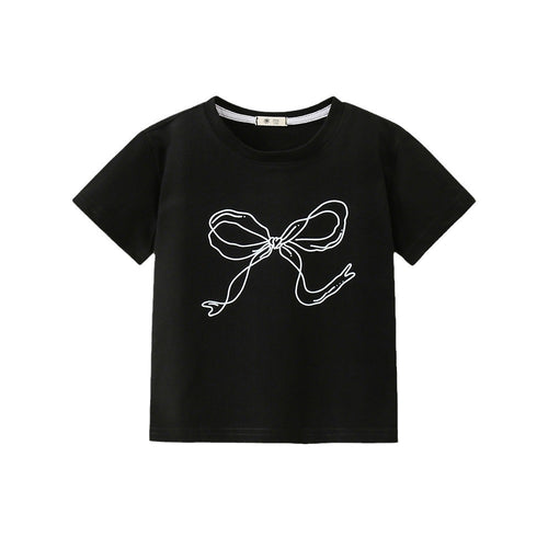 Bow Print Tee for Kids