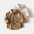 High-Neck Solid Long Sleeve Shirt