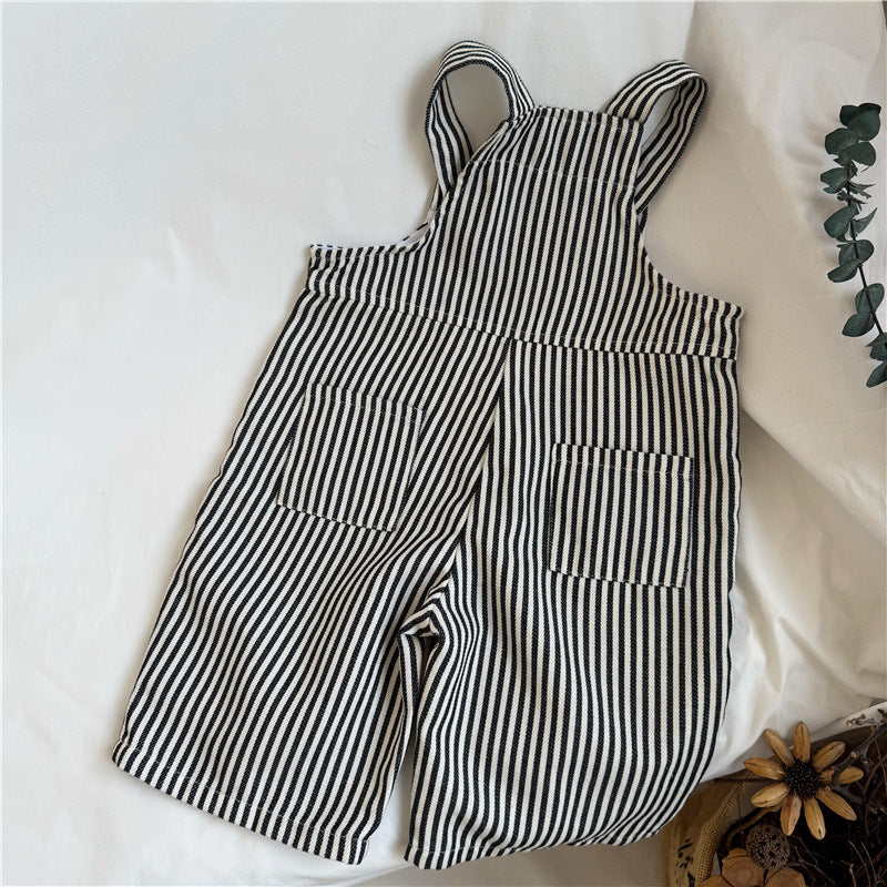 Striped Overalls for Kids
