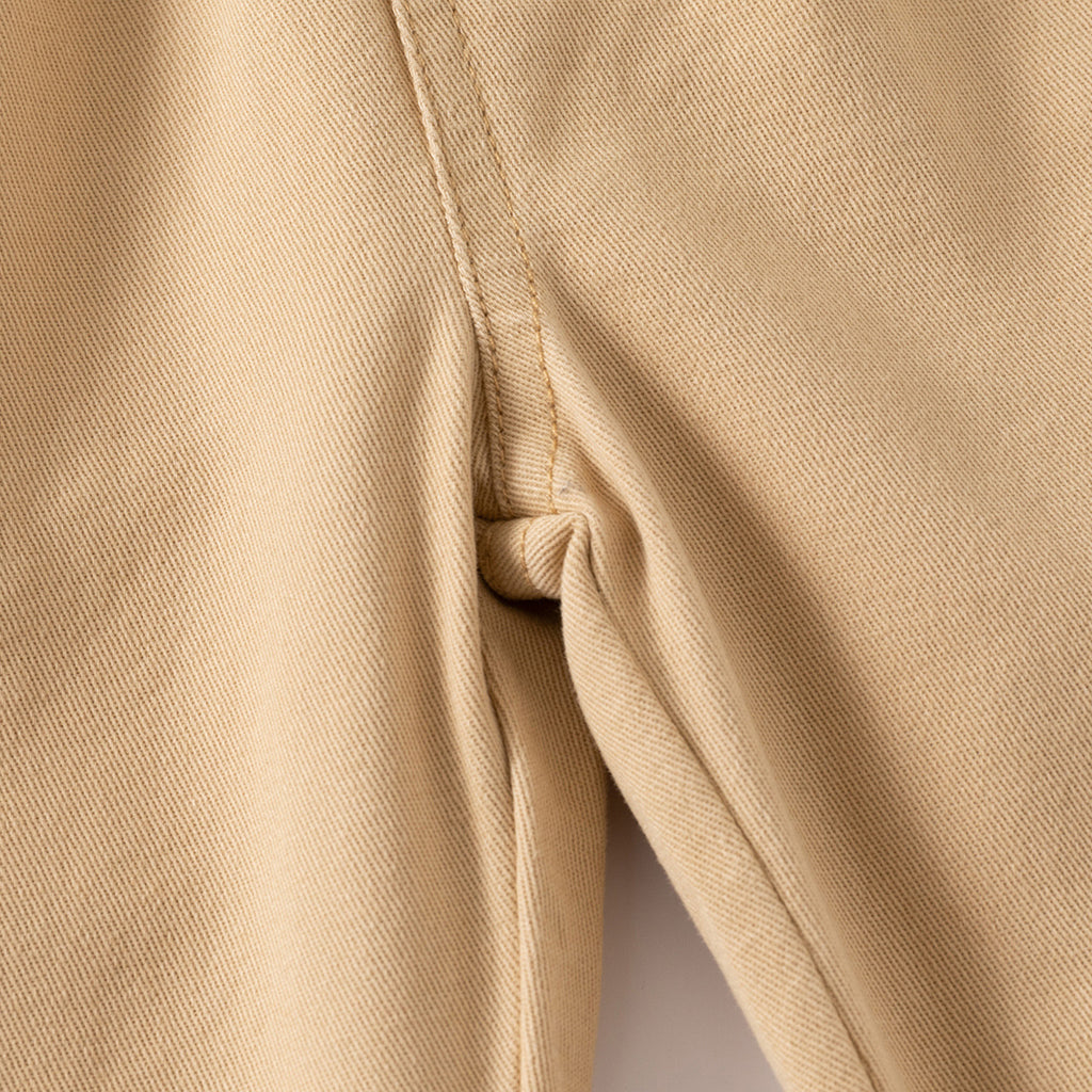 Khaki Pleated Casual Trousers