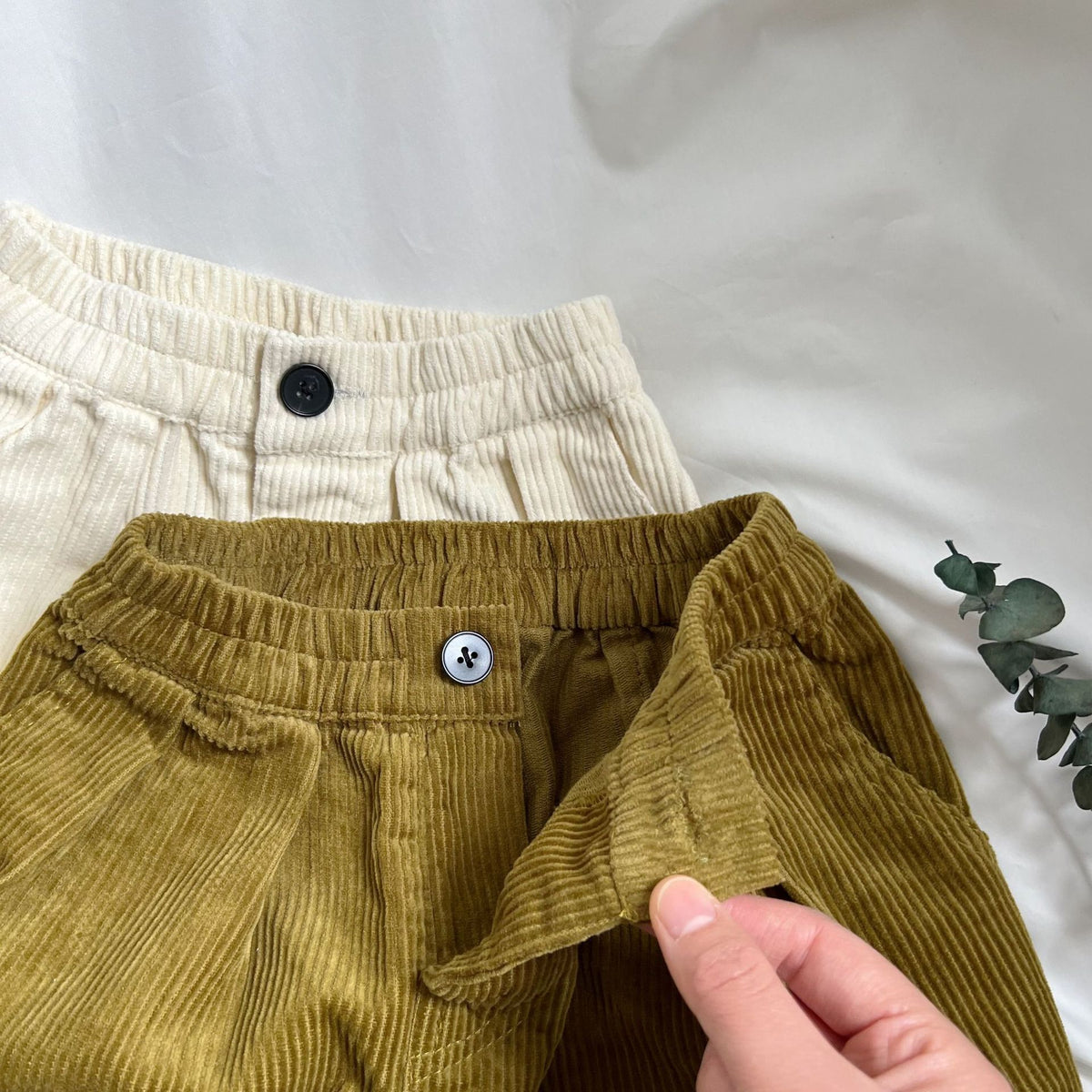 Mustard & Ivory Corduroy Pants