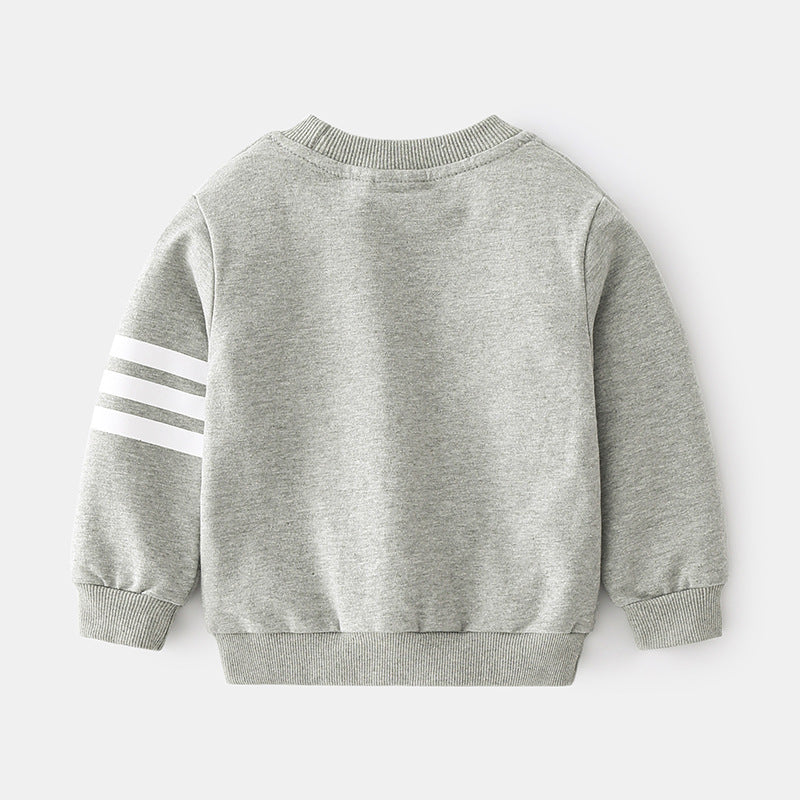 Striped Sport Pullover Hoodie for Baby