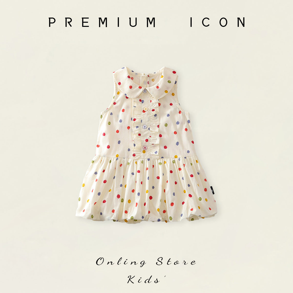 Polka Dot Ruffle Peter Pan Collar Dress