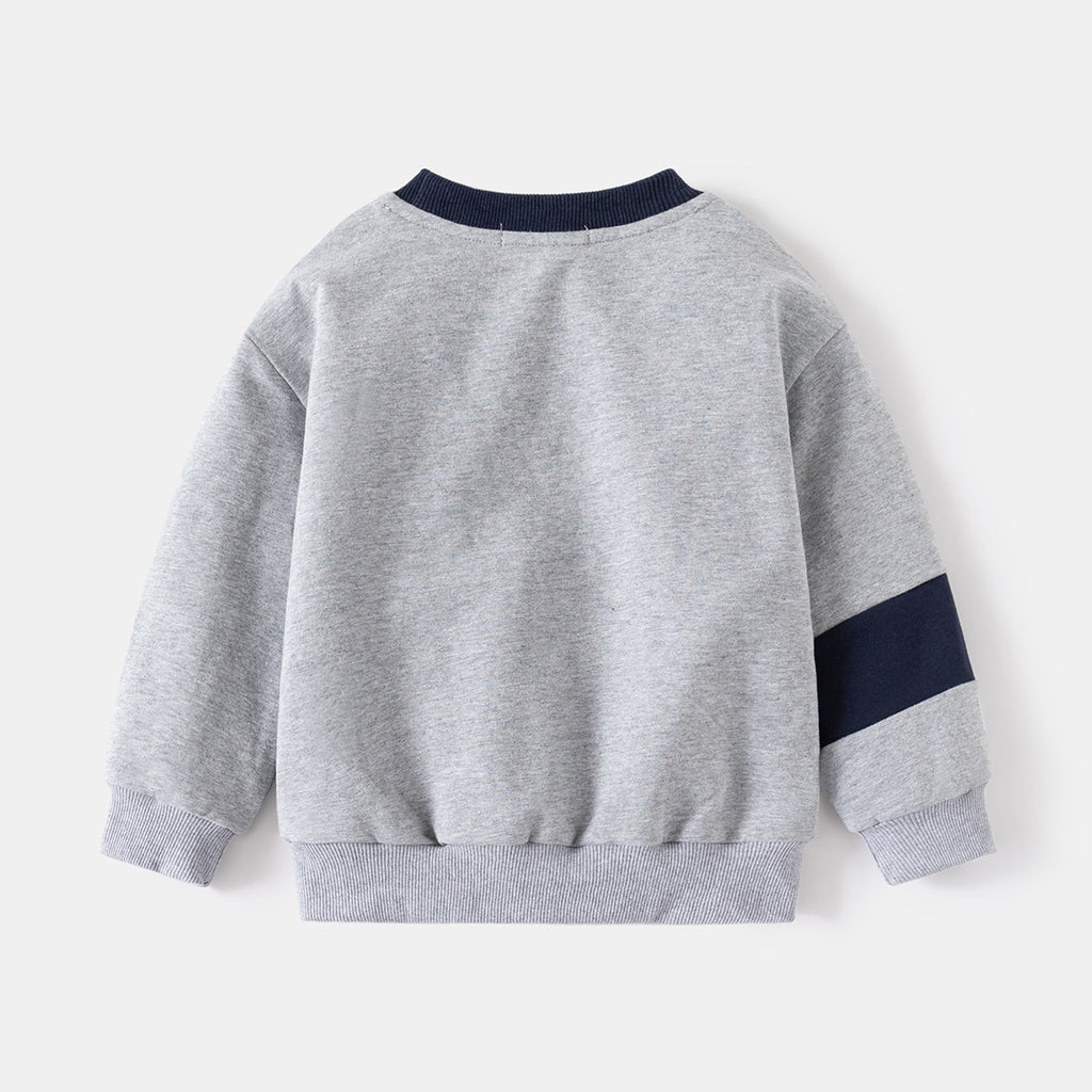 Patchwork Detail Casual Sweatshirt