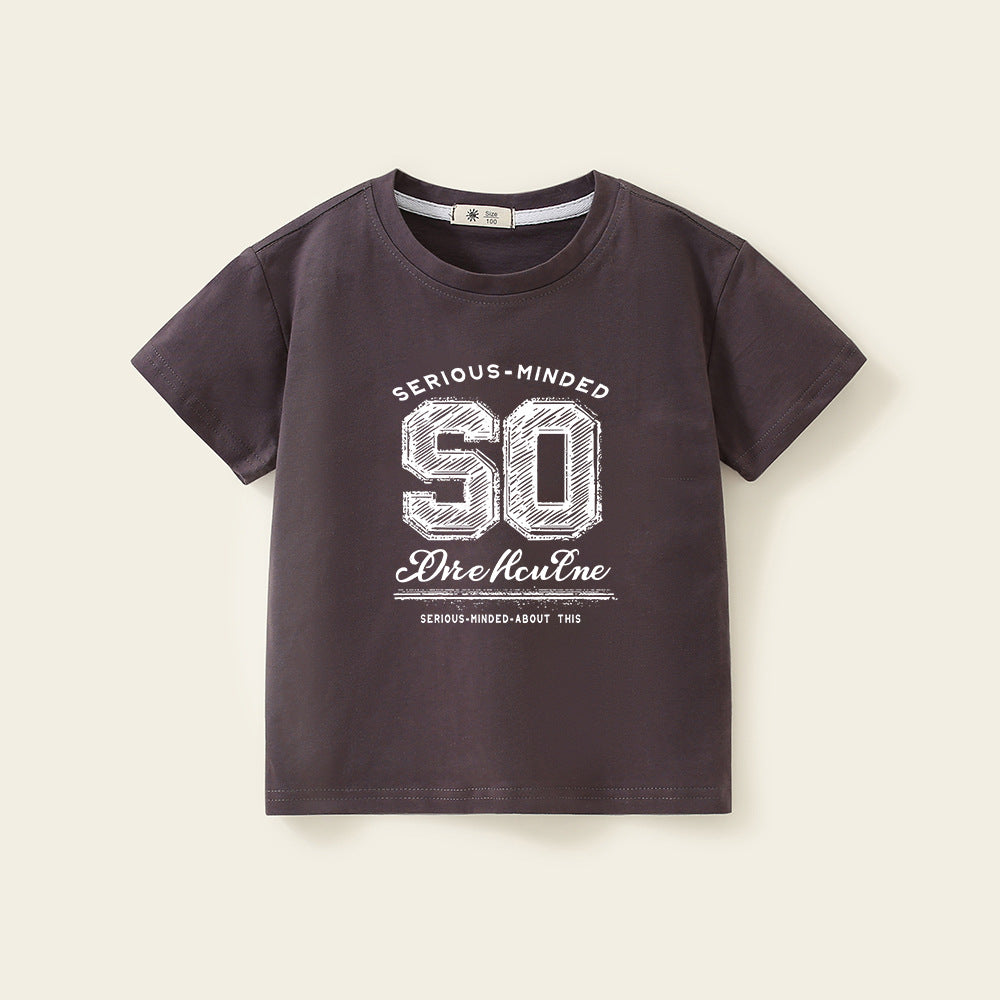 Graphic Print Short Sleeve Tee for Boys