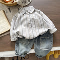 Two-Piece Button Shirt Set for Baby