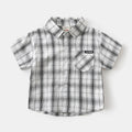 Plaid Short Sleeve Shirt for Babies