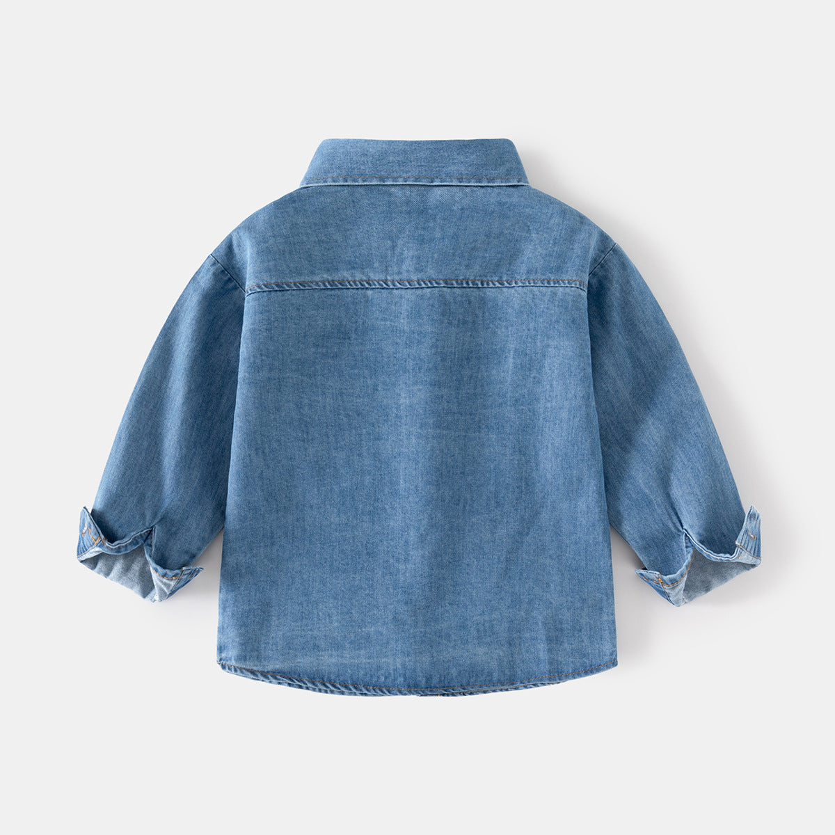 Washed Denim Button-Down Shirt for Boys