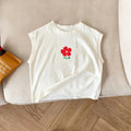 Floral Print Sleeveless Vest Top for Girls