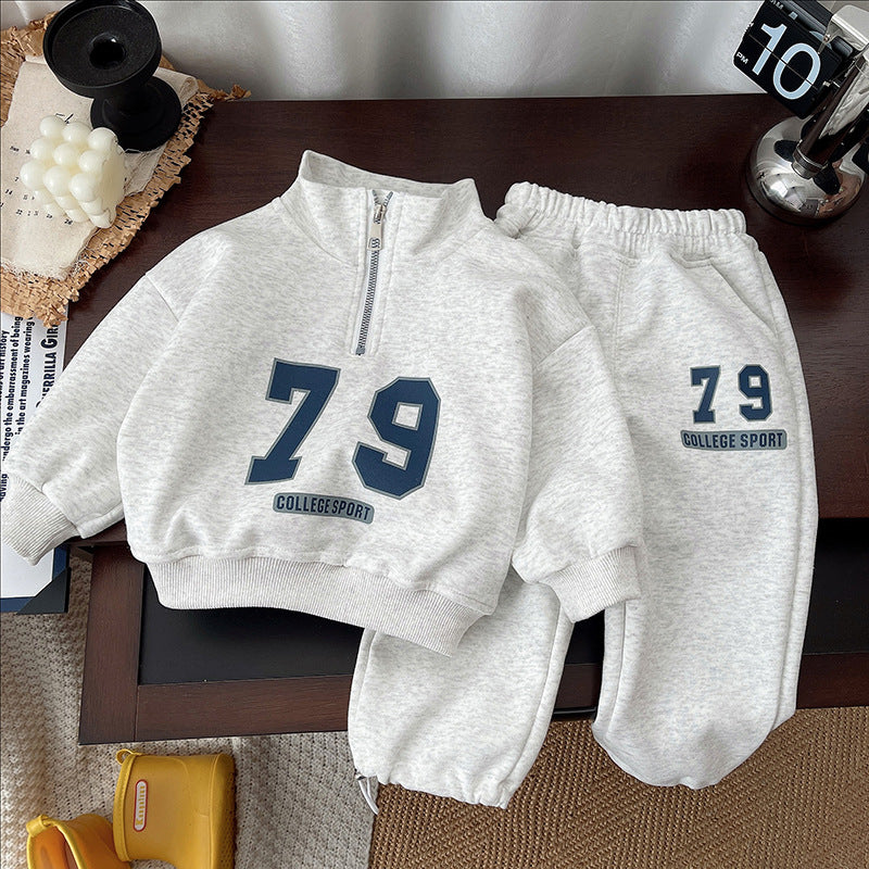 Half-Zip Sport Two-Piece Set