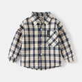 Checkered Wide-Collar Shirt for Kids