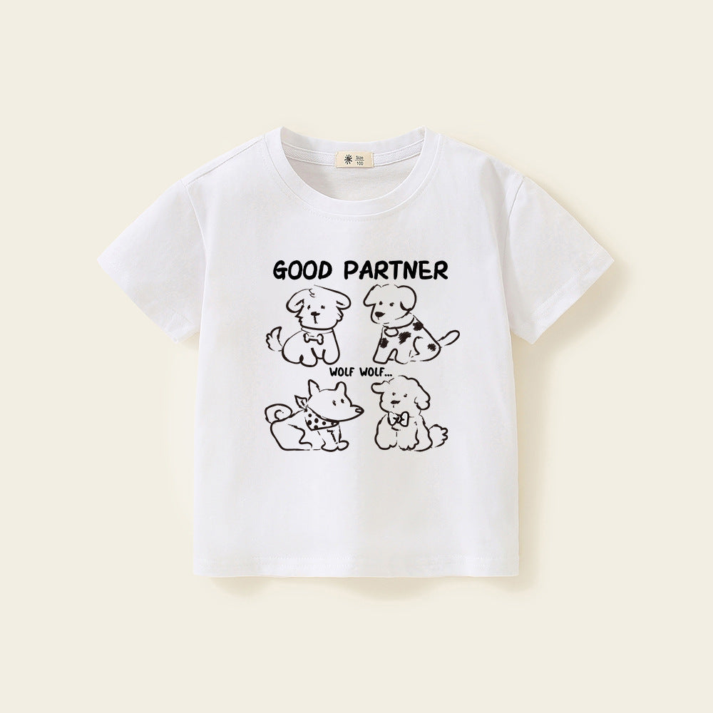 Graphic Print Short Sleeve Tee for Boys