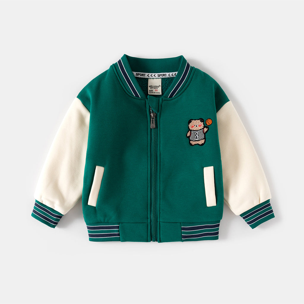 Fleece-Lined Zip-Up Hoodie for Boys