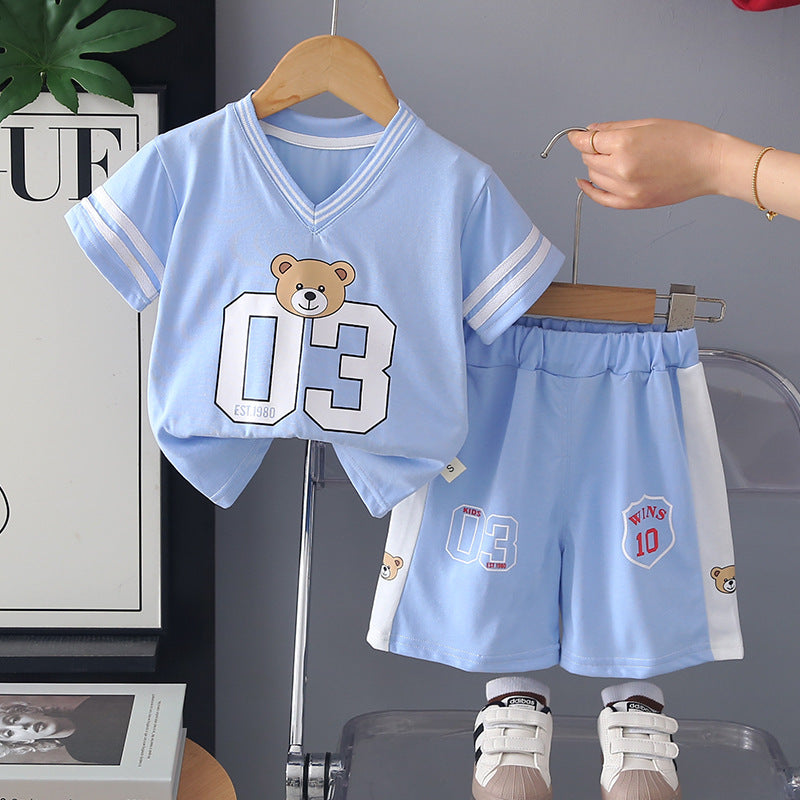 Sport Short Sleeve Two-Piece Set
