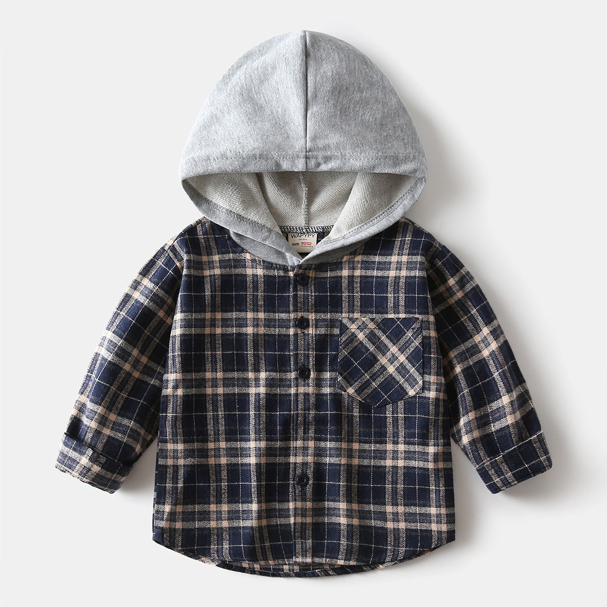 V-Collar Long Sleeve Shirt for Boys