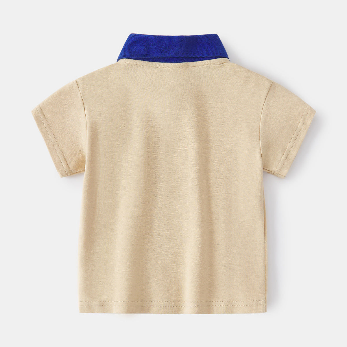 Plaid Turn-Down Collar Summer Tee