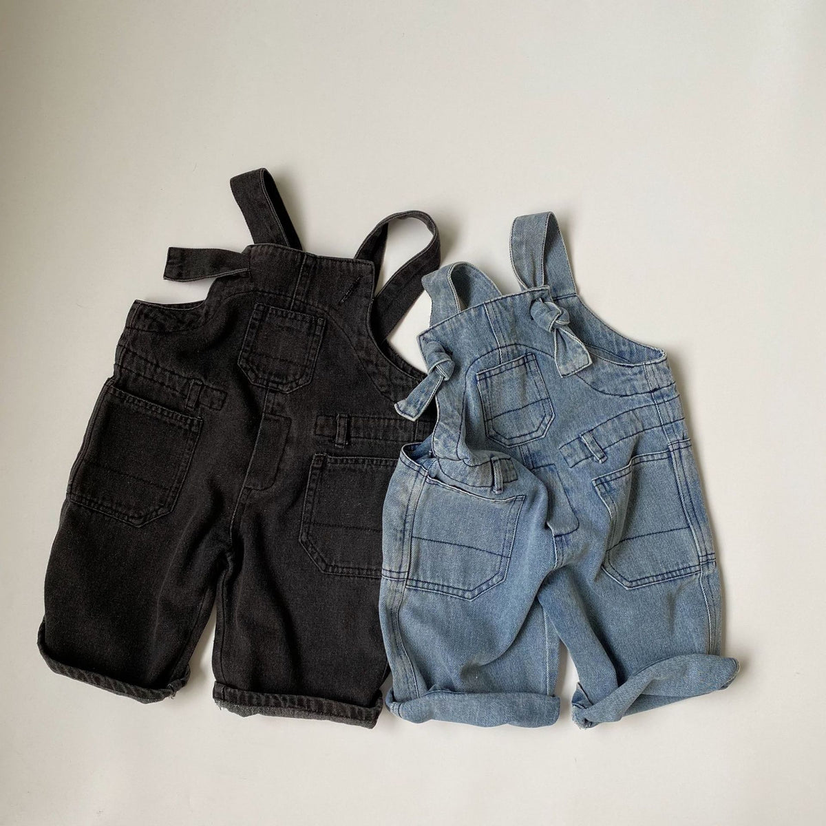 Distressed Wash Overalls for Kids
