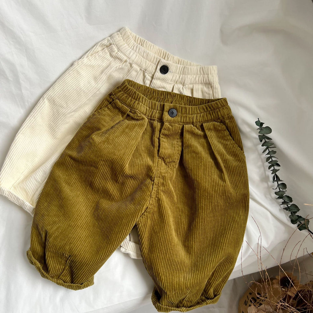 Mustard & Ivory Corduroy Pants