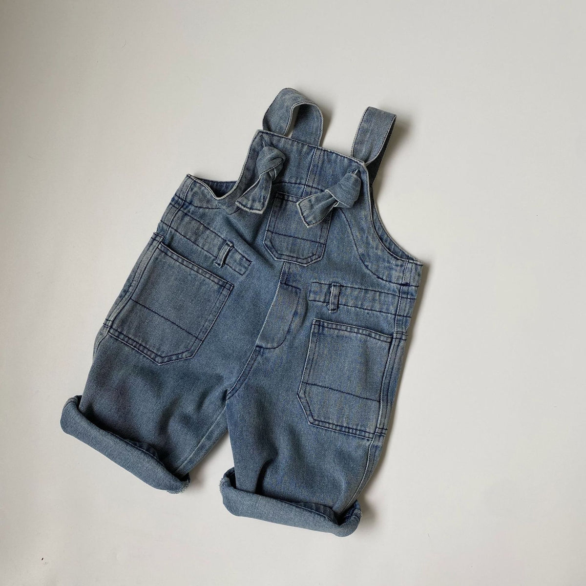 Distressed Wash Overalls for Kids