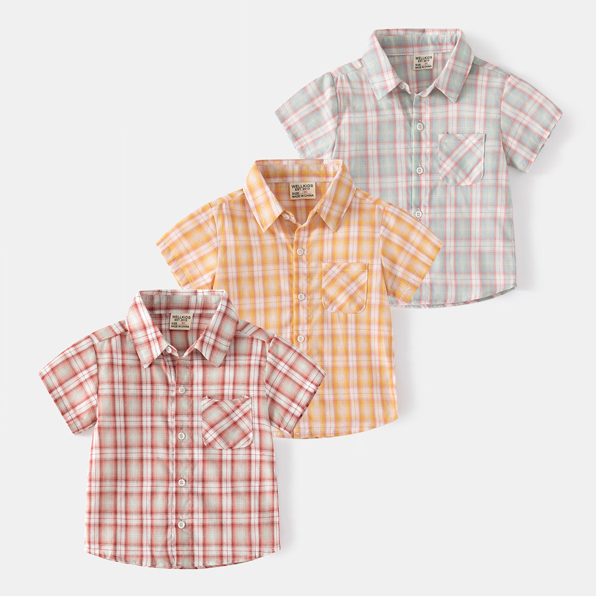 Plaid Button-Down Shirt for Boys