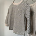 Striped Color-Block Pocket Long Sleeve Tee